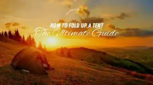 How to fold up a tent