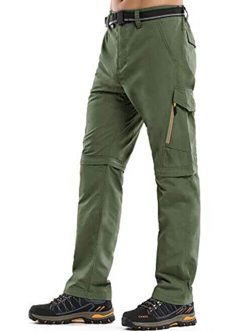 Quick-Dry Fishing Safari convertible pants for hiking