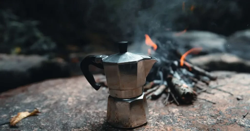 Using-a-Camping-Coffee-Pot